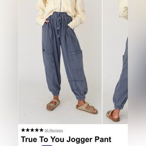 Oli & Hali Slate Blue Jogger Pants